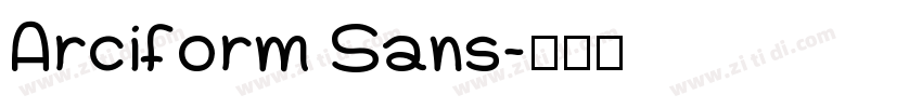 Arciform Sans字体转换